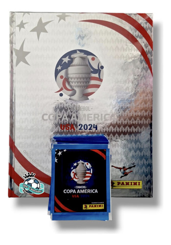 Álbum Pasta Dura Platino + 10 Sobres Copa América2024 Panini