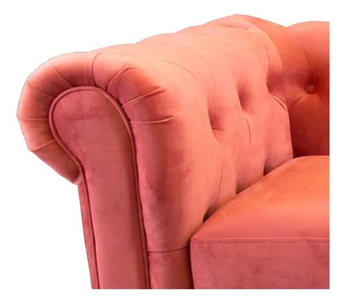 Sofa Florencia 1 Cuerpo Tela Velvet - Latam Home