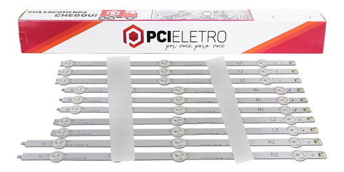 Kit 10 Barras Led Barramento PCI Eletro Parts 42ln5400 42ln5700 42la6130