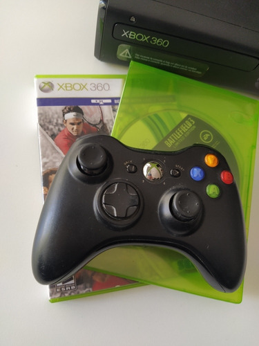 Xbox 360 Slim Original + Joystick + 2 Juegos + Fuente 220v