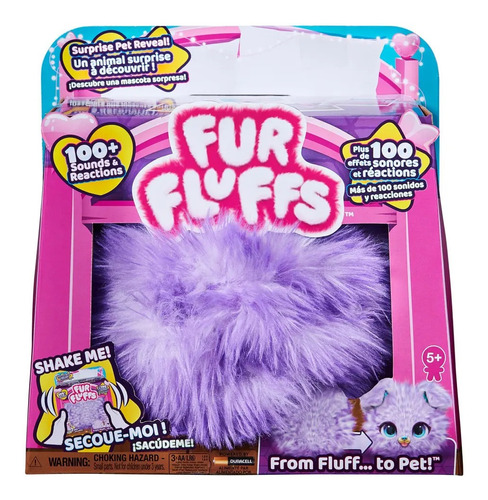 Fur Fluffs Peluche Gato Violeta Interactivo + De 100 Sonidos