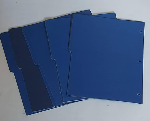 Separadores De Carpetas Color Azul Marino Carta 10 Pestaña
