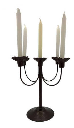 Candelabro 5 Brazos. Incluye Velas Ref 002