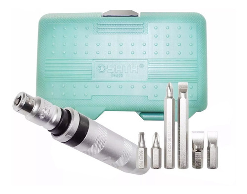 Imagem 2 de 6 de Chave Impacto Manual E Bits Com 8 Peças Sata