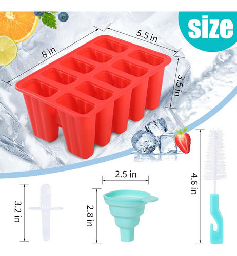 Moldes Para Paletas De Hielo, Moldes De Silicona Para Paleta