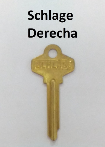 Llaves En Blanco Schlage Derecha 50 Und