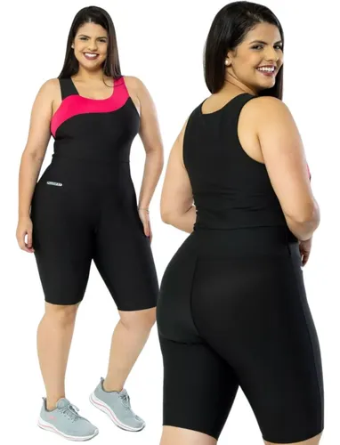 Macacão para ginastica store plus size