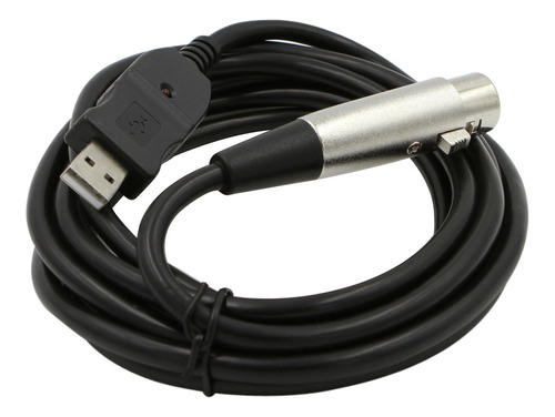 Adaptador De Enlace De Micrófono Usb 2.0 Macho A Xlr 3 Hembr