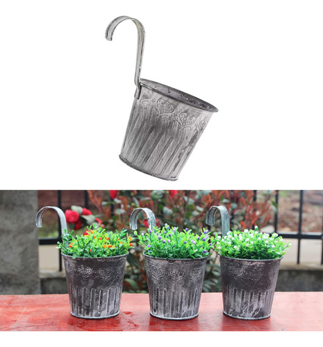 Maceta Colgante De Metal Retro Maceta Pequeña Para Ventana