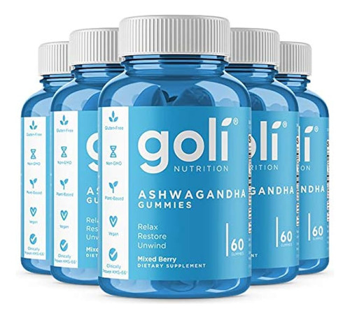 Goli® Ashwagandha & Vitamin D Gummy - 300 Contar - Relax. Re