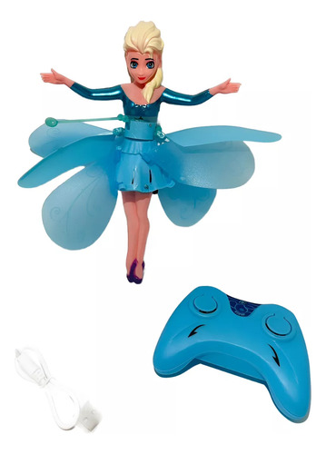 Boneca Frozen Voadora - Com Luz Led - Voa Na Mão Por Sensor