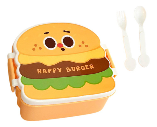 Lunch Box Bento Box Case De Almacenamiento De Hamburguesa