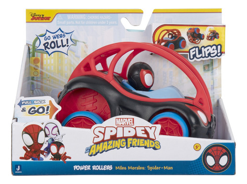 Figura De Acción Miles Morales Con Vehiculo Power Roller
