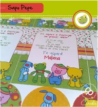 Comprar Kit Invitaciones Imprimibles Sapo Pepe Amigos Personalizados