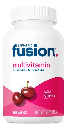 comprar Bariatric Fusion Multivitamin Complete Chewable Wild Cherry 120 Tabs Masticables Suplemento Nutricional Con Vitaminas y Minerales Esenciales Post Cirugía Bariátrica Manga Gástrica o Bypass Gástrico