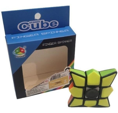 Cubo Mágico 2 Em 1 Finger Spinner Fanxin Magic Cube