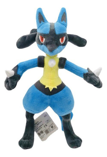 Muñeco Lucario Azul Peluche Regalo Para Niños