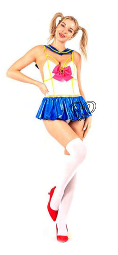 Disfraz Mujer Sailor Moon Sexy Incluye Body,minifaldita,pañ