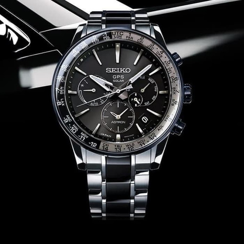 Reloj Seiko Astron Solar Dual-time 43mm 10atm - Ssh011j1
