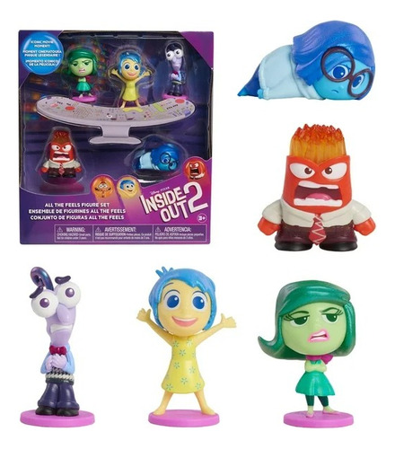 Intensamente 2 Set X5 Juguetes Colección Movie Inside Out