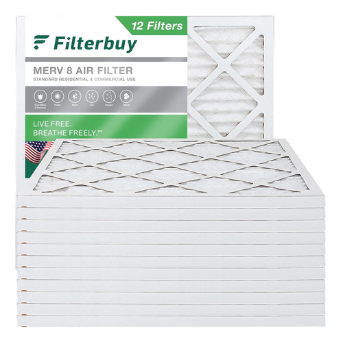 Filtro De Aire Afb Silver Merv 8 (12 Unidades)., 25x25x...