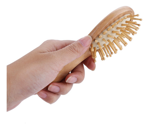 Juego De Cepillos Y Peines De Madera Para Bebés Con Cerdas D