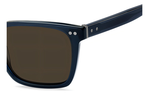 Óculos De Sol Tommy Hilfiger Th1971/s Pjp-53 Cor Azul Cor Da Armação Azul Cor Da Haste Azul Cor Da Lente Marrom