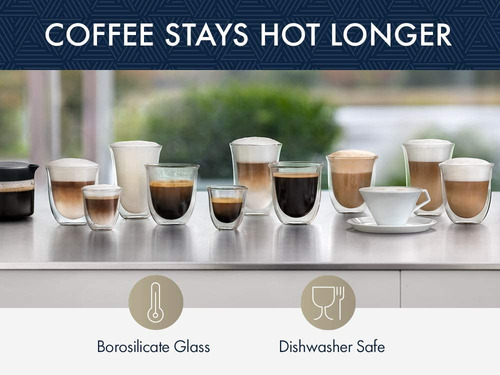 Juego De 2 Vasos De Espresso De'longhi Delonghi De Doble Par