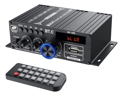 400w 400w Amplificador De Potencia De Audio 2,0 Ch Bluetooth