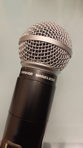 Microfono Shure Sm58 Sistema Inalambrico Con Base Original (Usado)