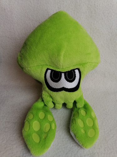 Peluche Original Squid Splatoon Calamar Verde Nintendo 22cm.