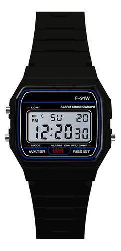 Reloj Deportivo Digital Led Negro Unisex