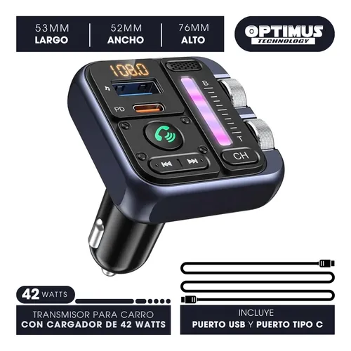 Comunicador Para Auto Bt23 Versión 2 42w Y Microfono