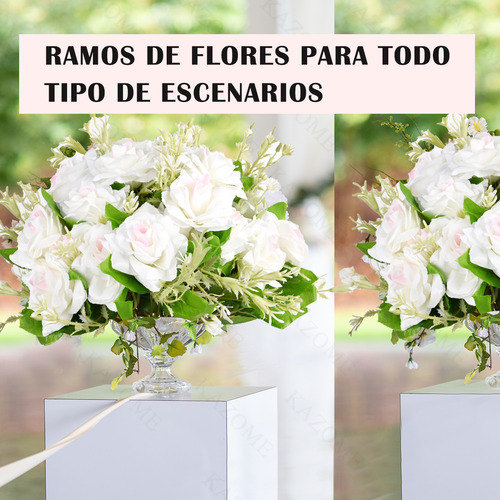 Kazome Kq-01 6 Ramos Flores Artificial Decoración Boda