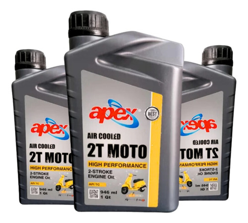 Aceite De Moto 2 Tiempos Apex 946ml