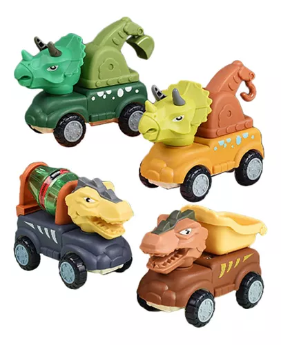 Brinquedo de Dinossauro puxa carros para trás, puxa para trás carros de  brinquedo, jogos de dinossauro