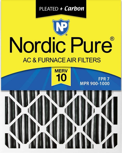 Nordic Pure 10 X 20 X 1 Merv 10 Filtros De Aire Para Horno D