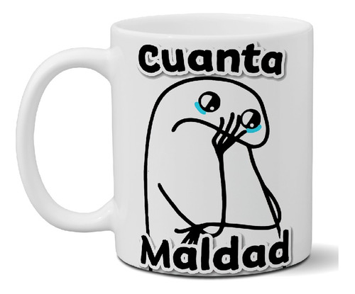 Taza De Cerámica Cuanta Maldad Regalo Importada Calidad Aaa