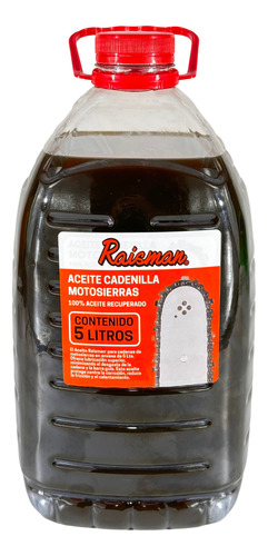 Aceite Raisman® Para Cadenilla Motosierras Envase 5 Litros