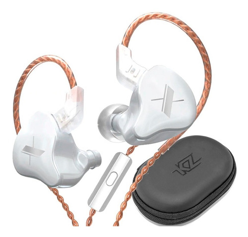 Audífonos Kz Edx Con Micro Originales In Ear + Estuche Kz