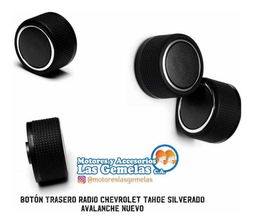 Botón De Radio Trasero Chevrolet Tahoe Avalanche Silverado