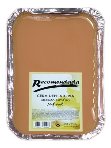 Cera Depilatoria Natural X 800 Merc 