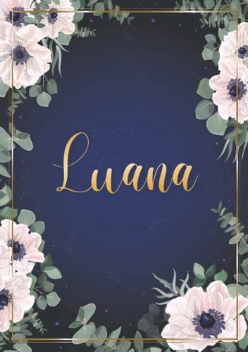 Luana: Cuaderno De Notas A5 | Nombre Personalizado Luana | R