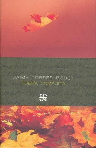 Poesía Completa - Jaime Torres Bodet - Nuevo - Original