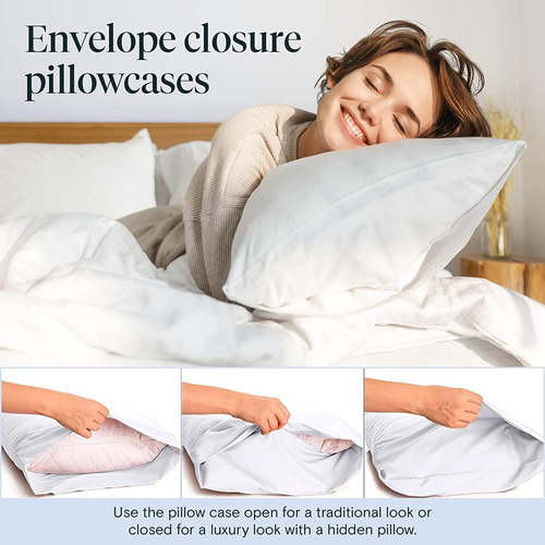 Luxclub 6 Pc Extra Deep Pocket Queen Sábanas Y Fundas De ...
