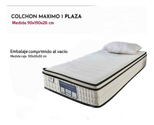 Colchón Máximo 1 Plaza