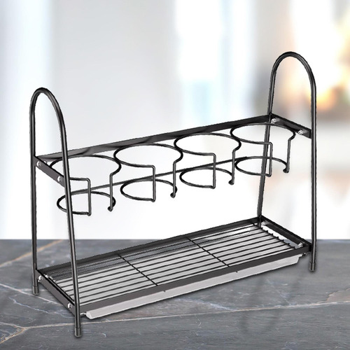 Estante Organizador Para Vasos De Agua, Estante Para Negro