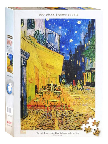 Puzzle Rompecabezas Tomax Terraza De Café Por La Noche 1000 Piezas