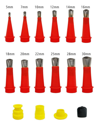 Aplicador De Boquilla De Silicona De Acero Inoxidable De 18