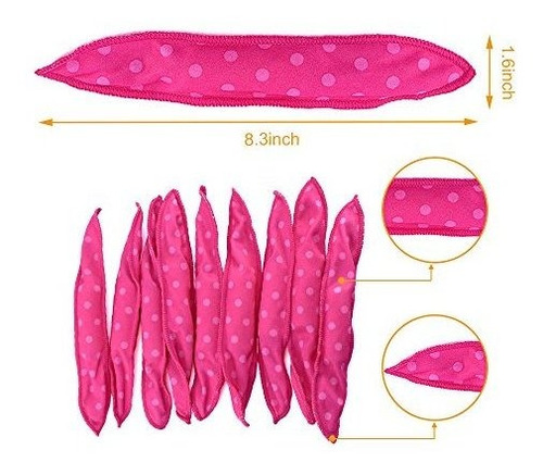 20pcs Rulos De Esponja De Espuma Flexible Para El Cabello